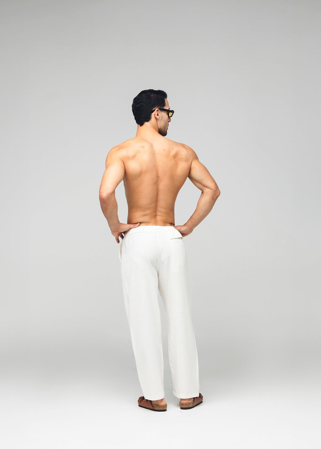 Calça Linho Reta Off White