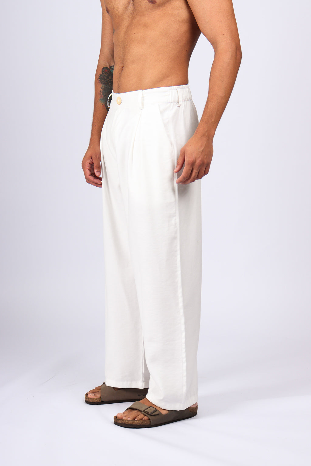 Calça Over Alfaiataria Off White