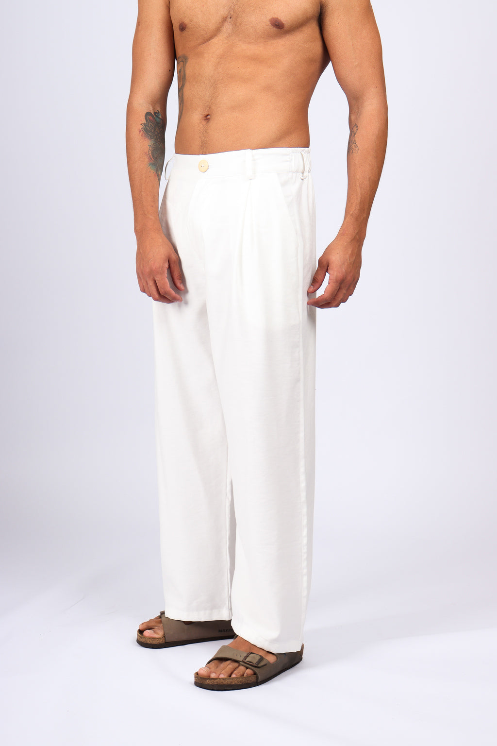 Calça Over Alfaiataria Off White