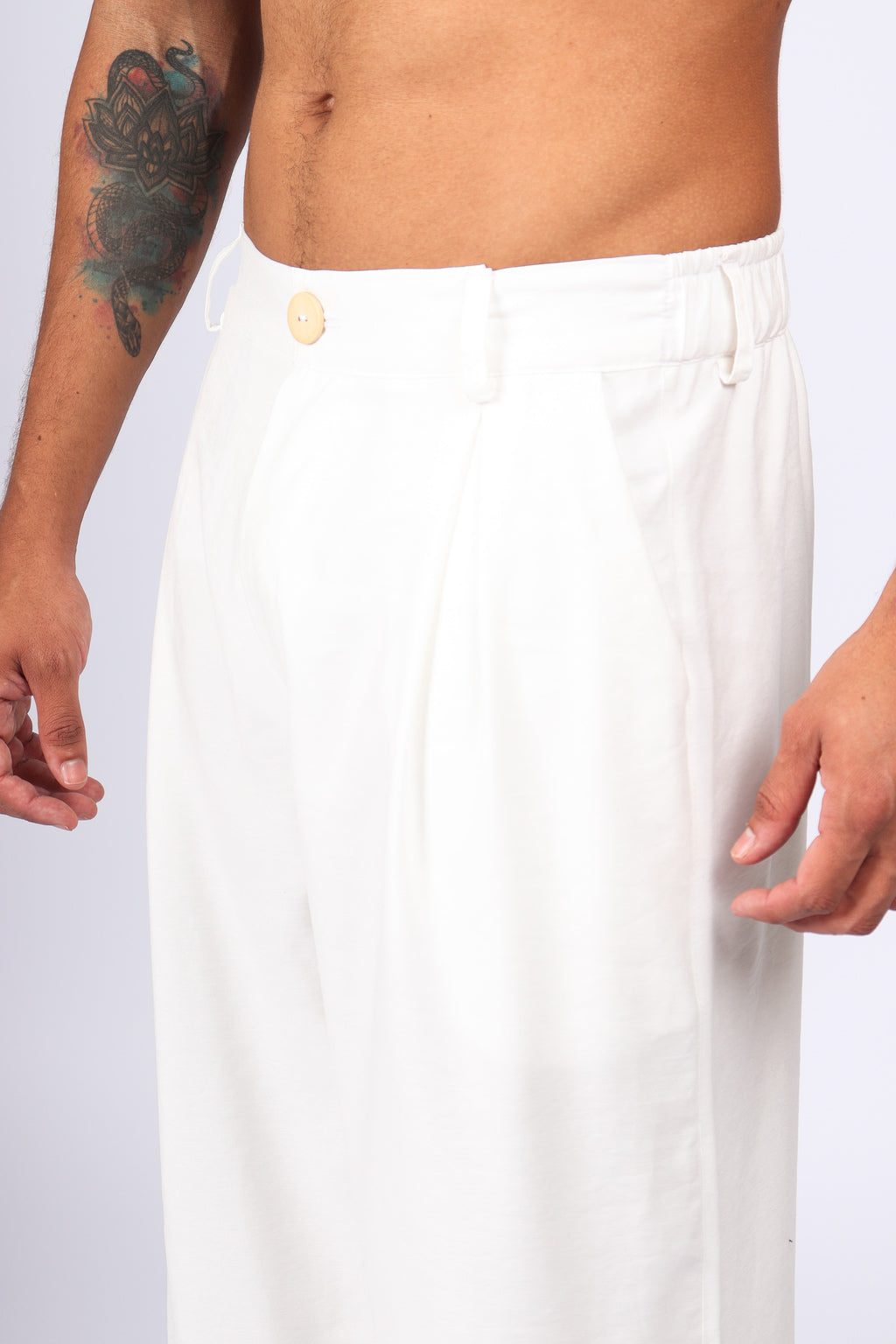 Calça Over Alfaiataria Off White
