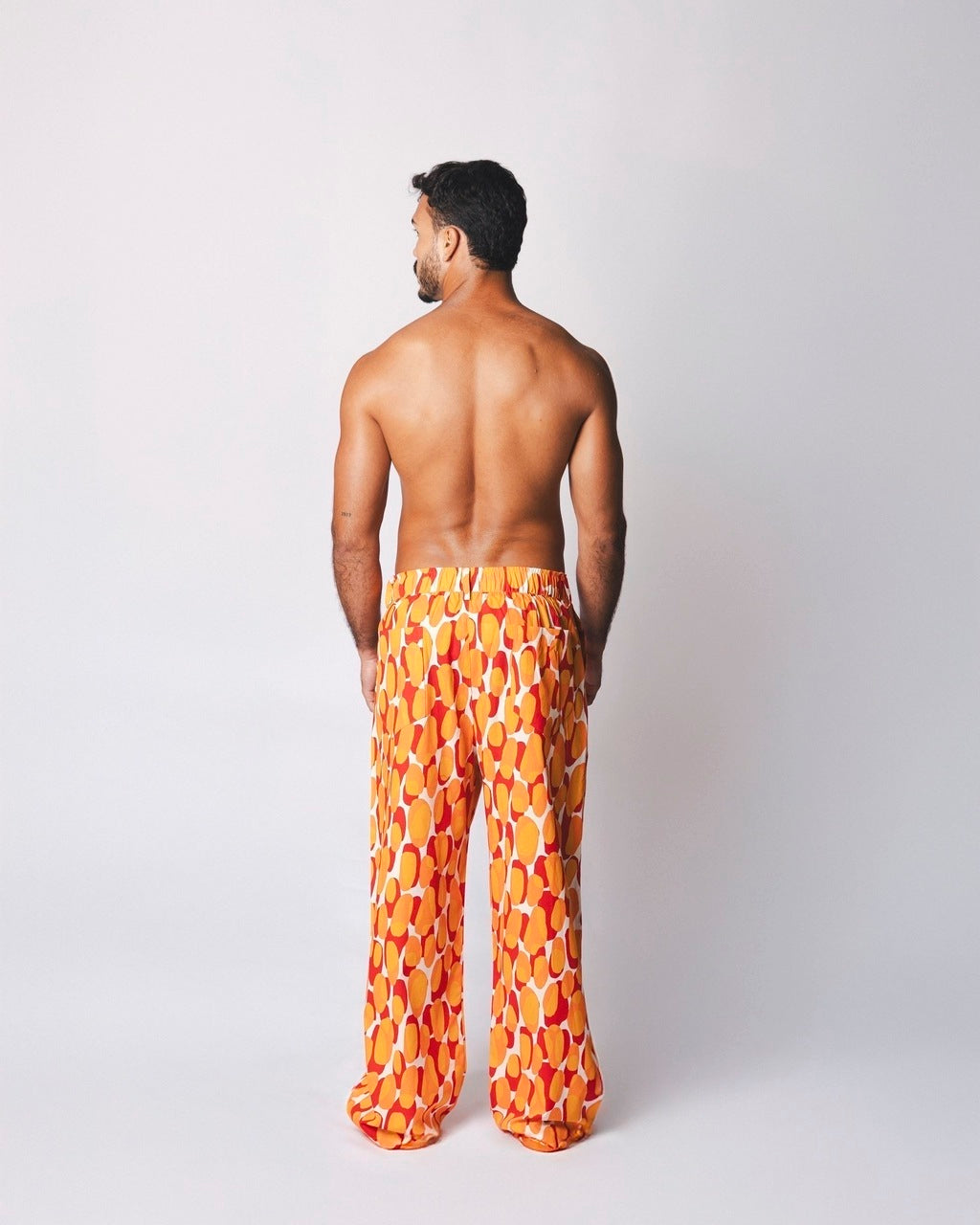 Calça Over Tropical Laranja