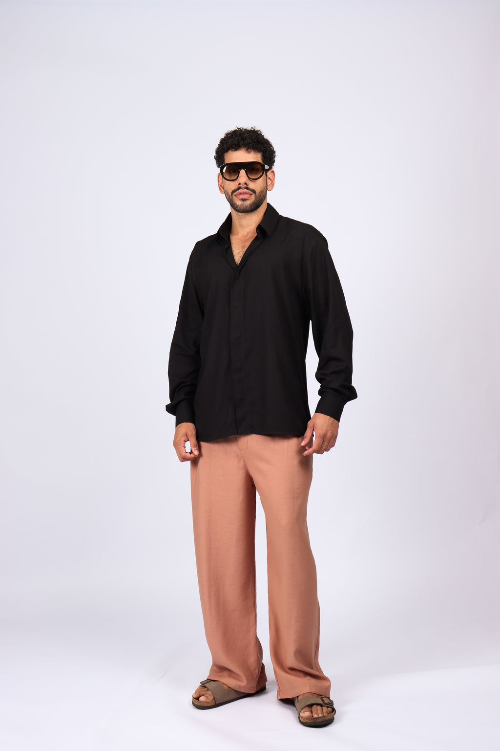 Camisa Manga Longa Preta