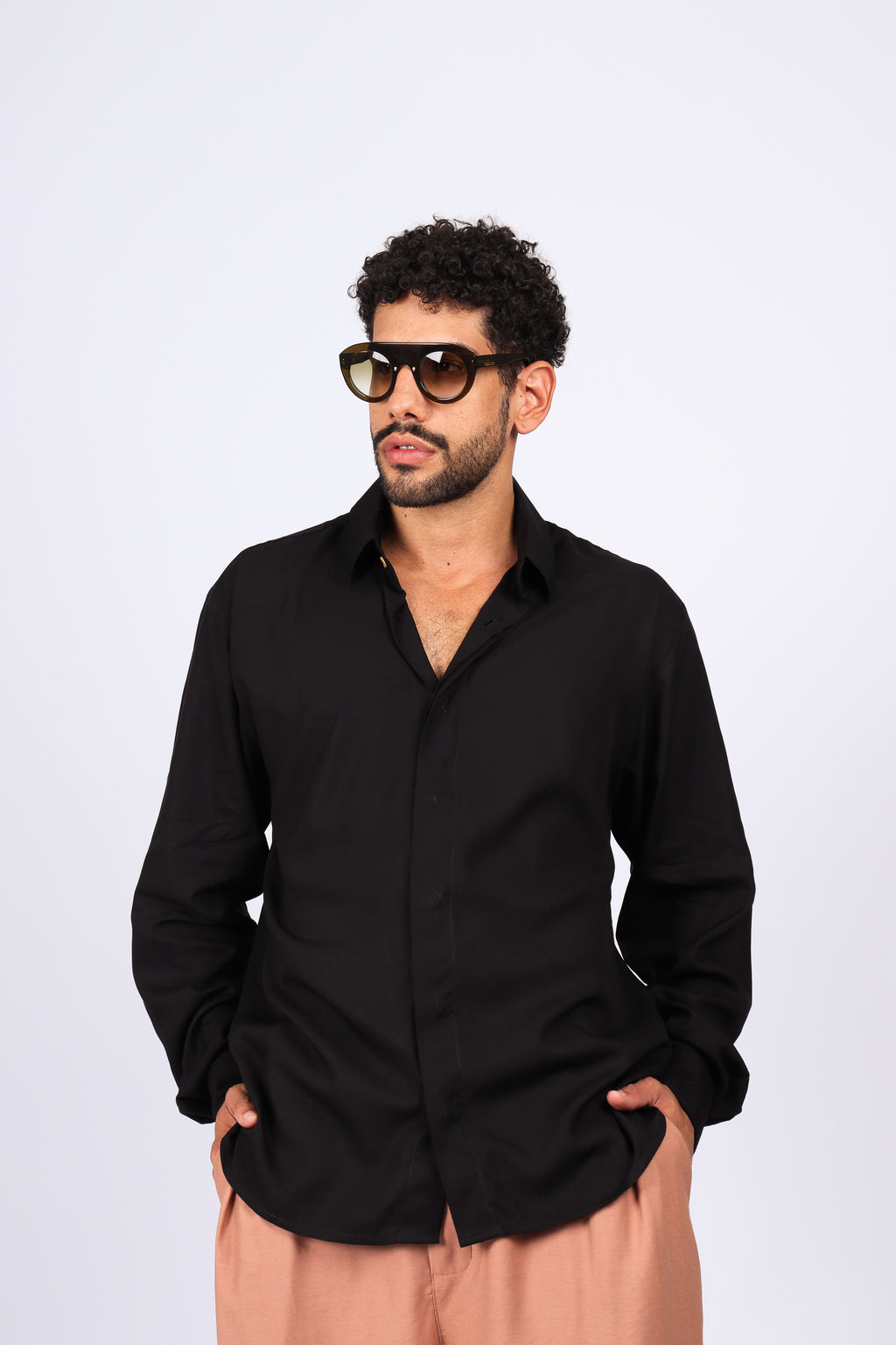 Camisa Manga Longa Preta