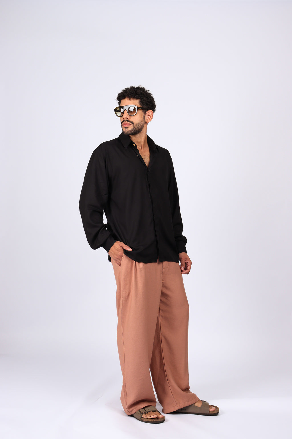 Camisa Manga Longa Preta