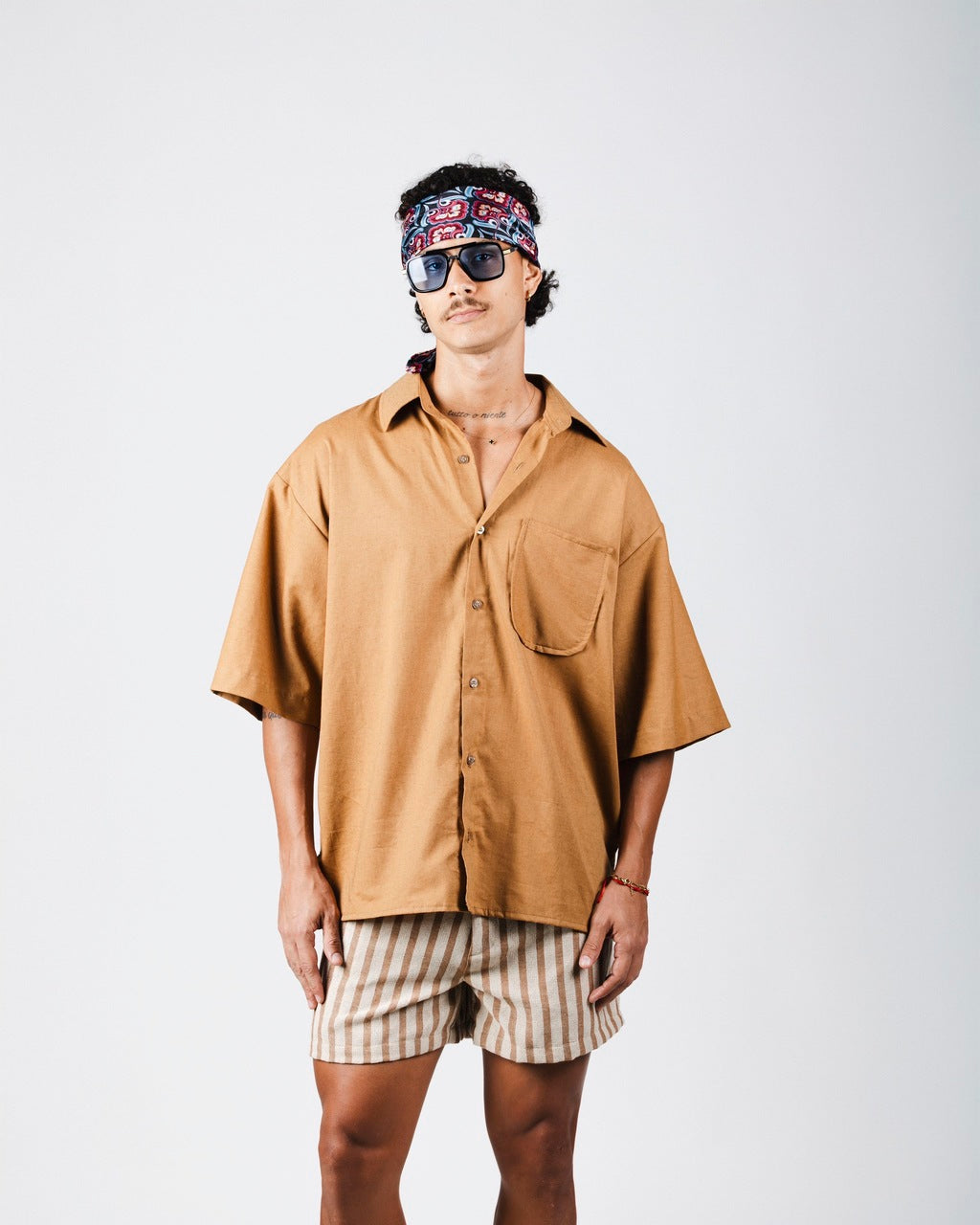 Camisa Over Marrom