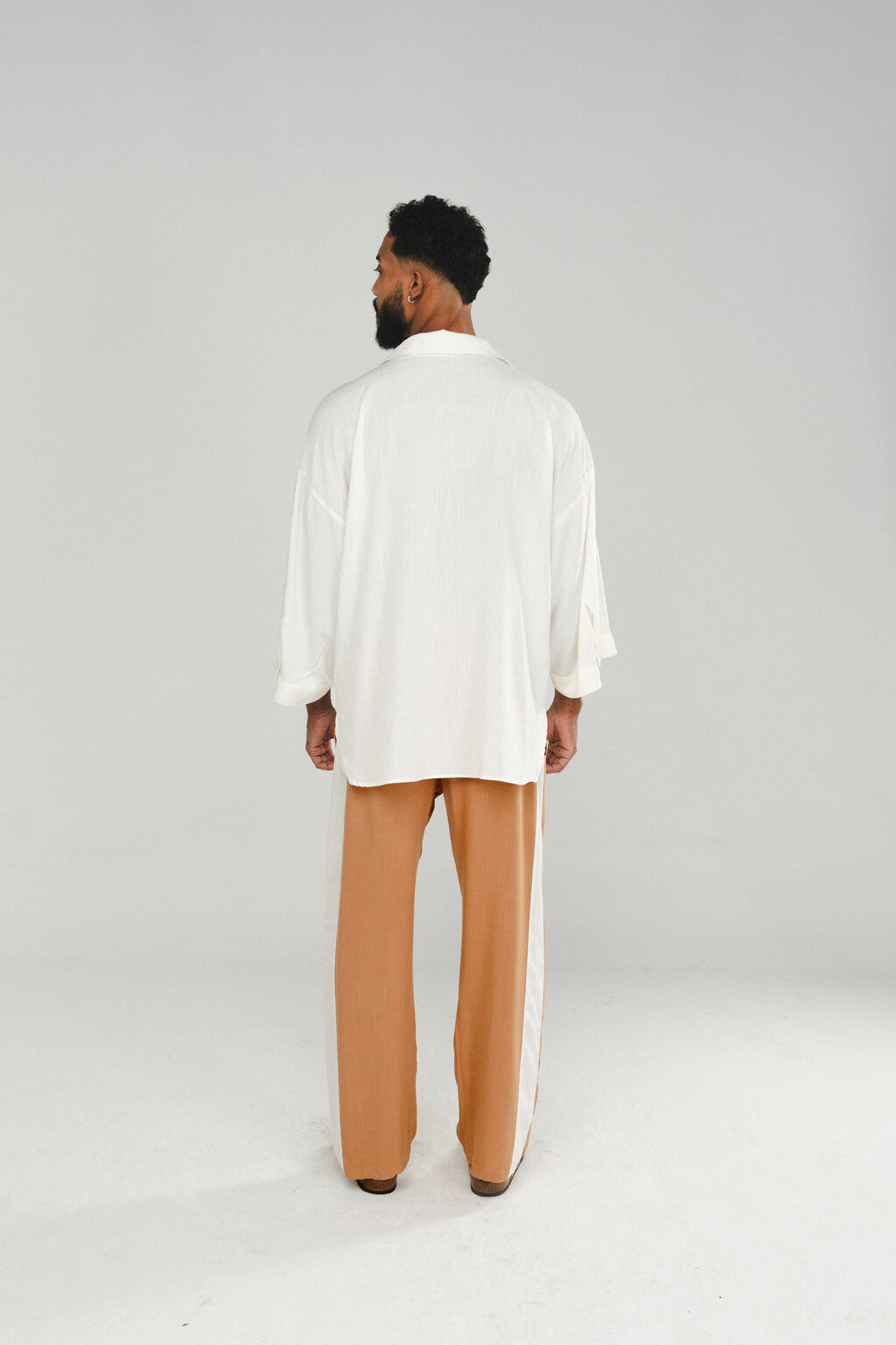 Camisa Oversized Viscose Off White