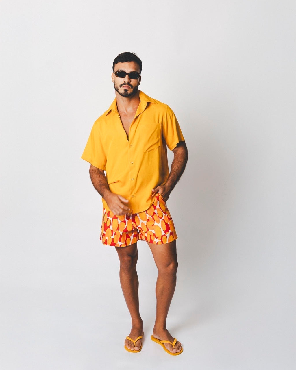 Camisa Viscose Amarela