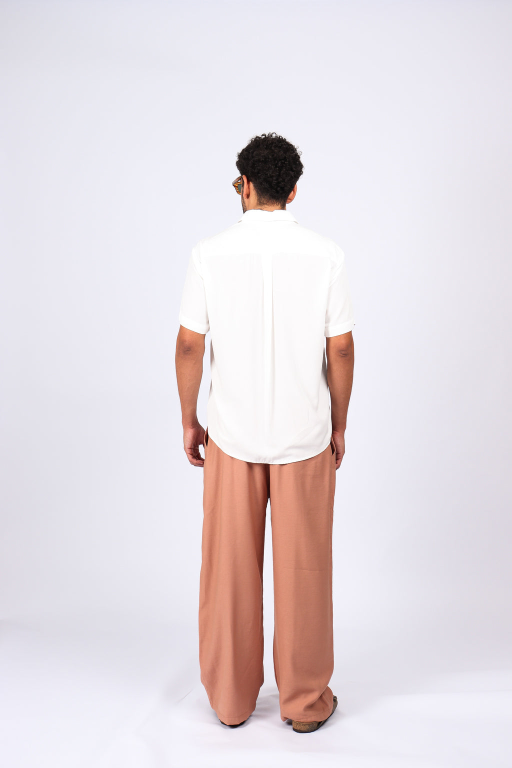 Camisa Viscose Bolso Detalhes Off White