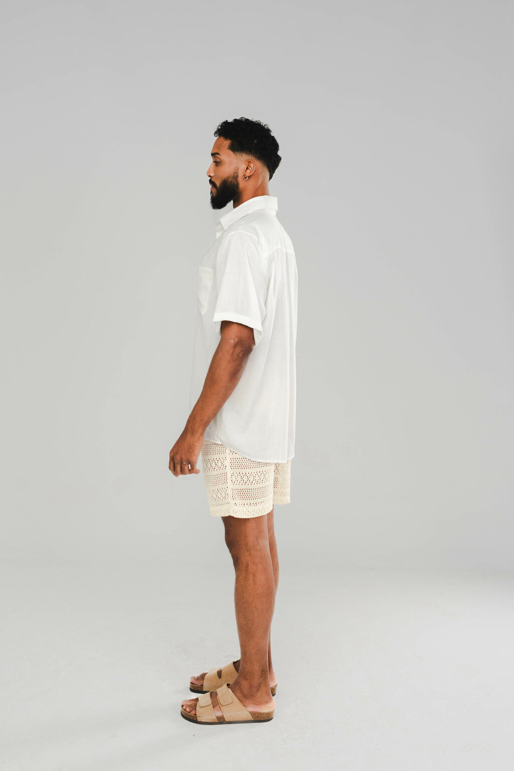 Camisa Viscose Off White