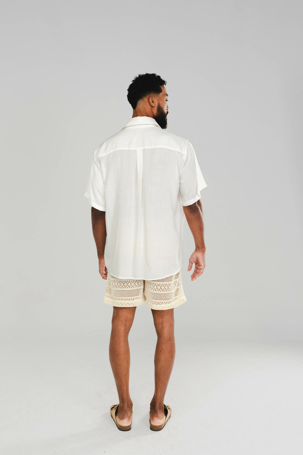 Camisa Viscose Off White