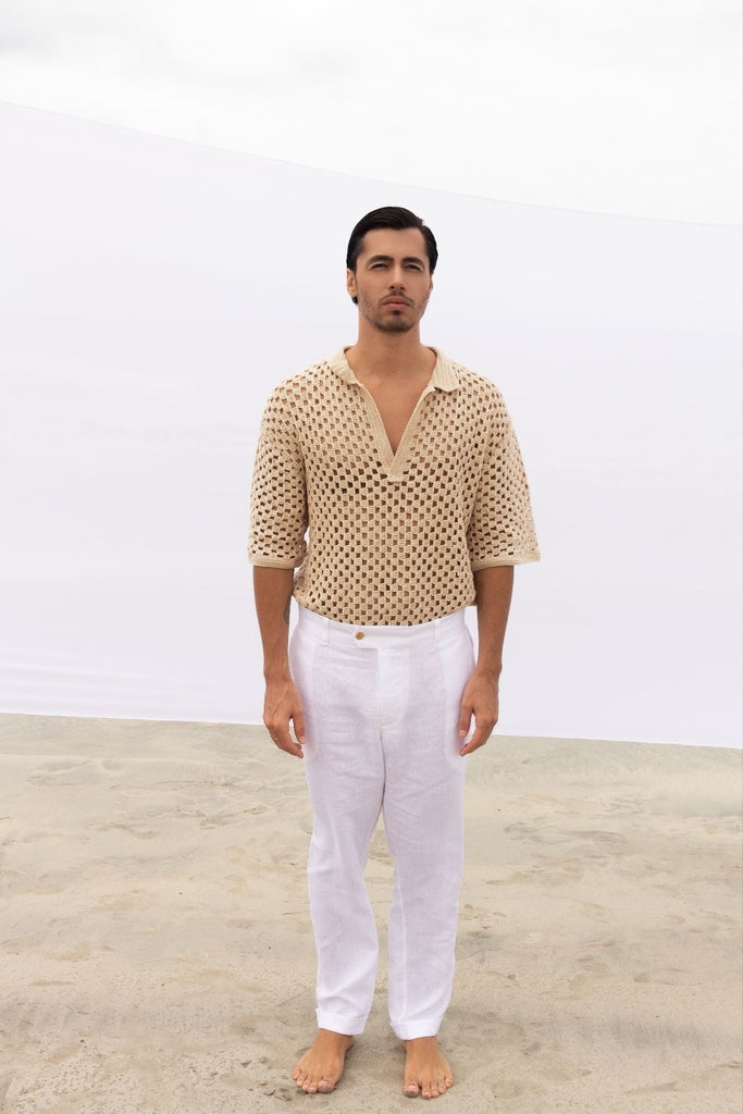 CAMISA CROCHÊ NUDE