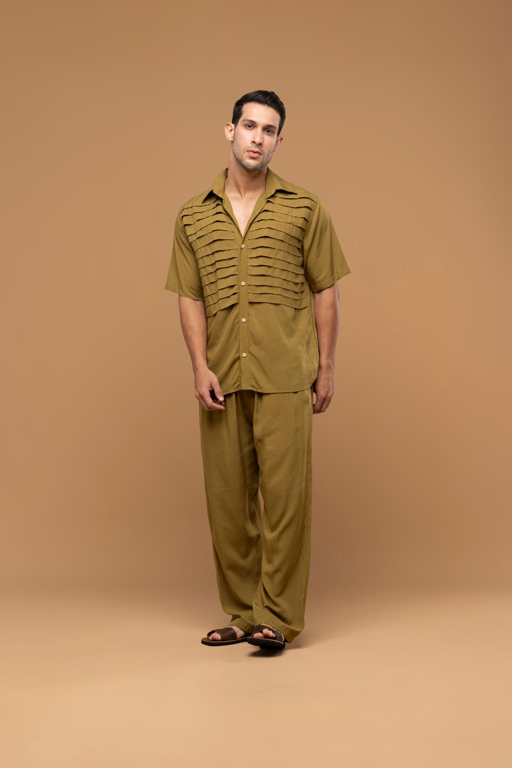 Calça Viscose Verde Militar