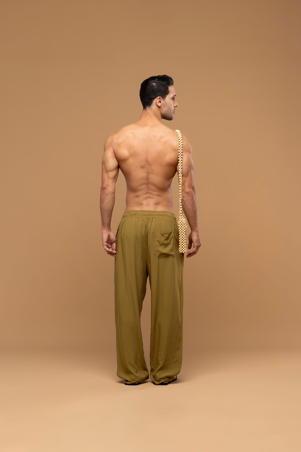 Calça Viscose Verde Militar