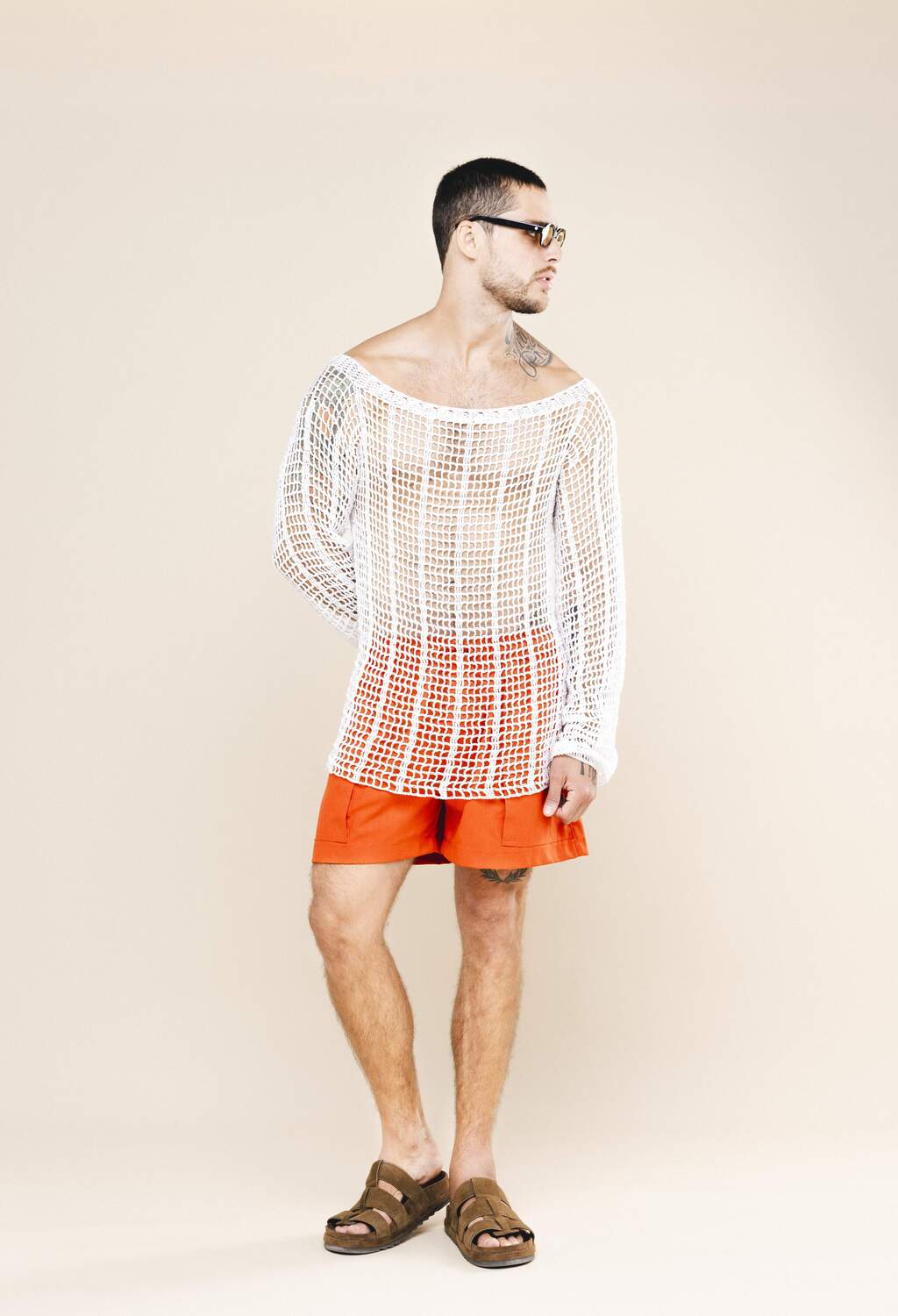 CAMISA MANGA LONGA CROCHÊ BRANCA