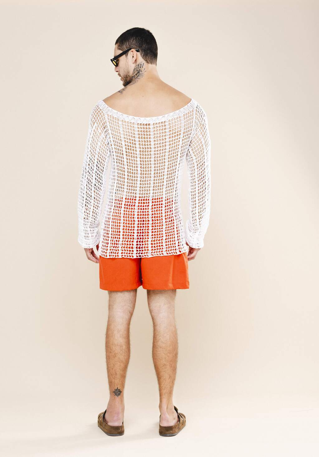 CAMISA MANGA LONGA CROCHÊ BRANCA