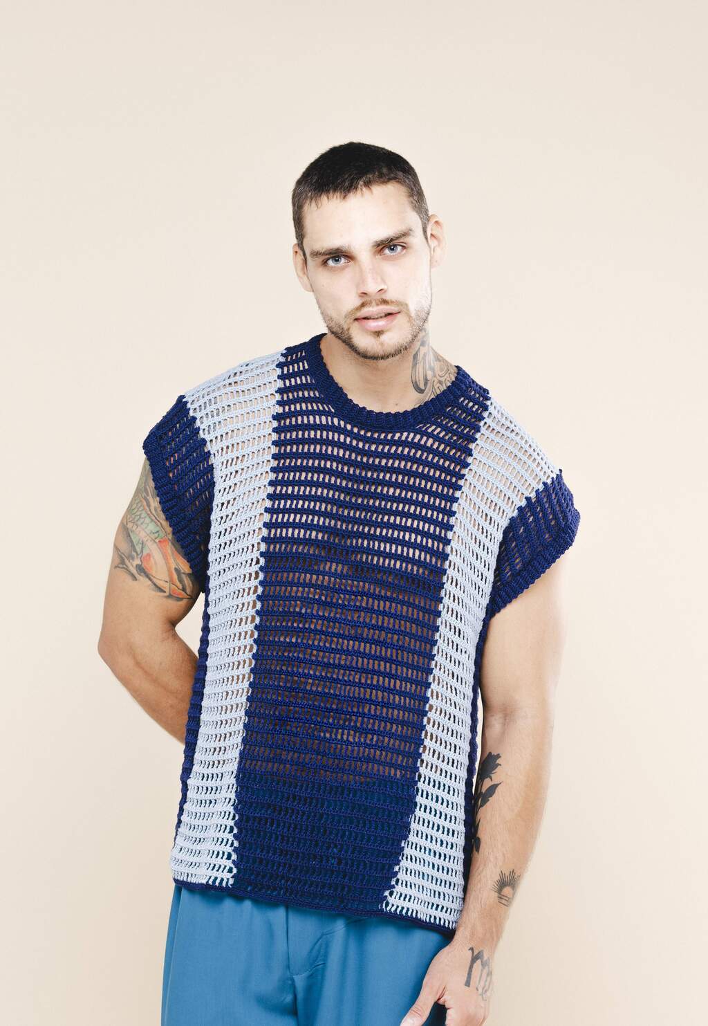 CAMISA REGATA CROCHÊ MAR DE BRISA