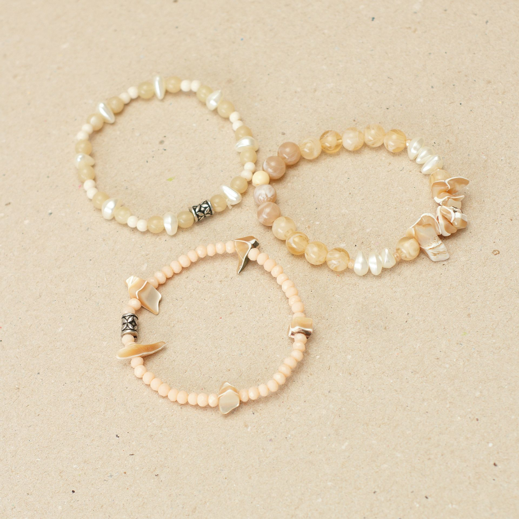 MIX DE PULSEIRAS AREIA