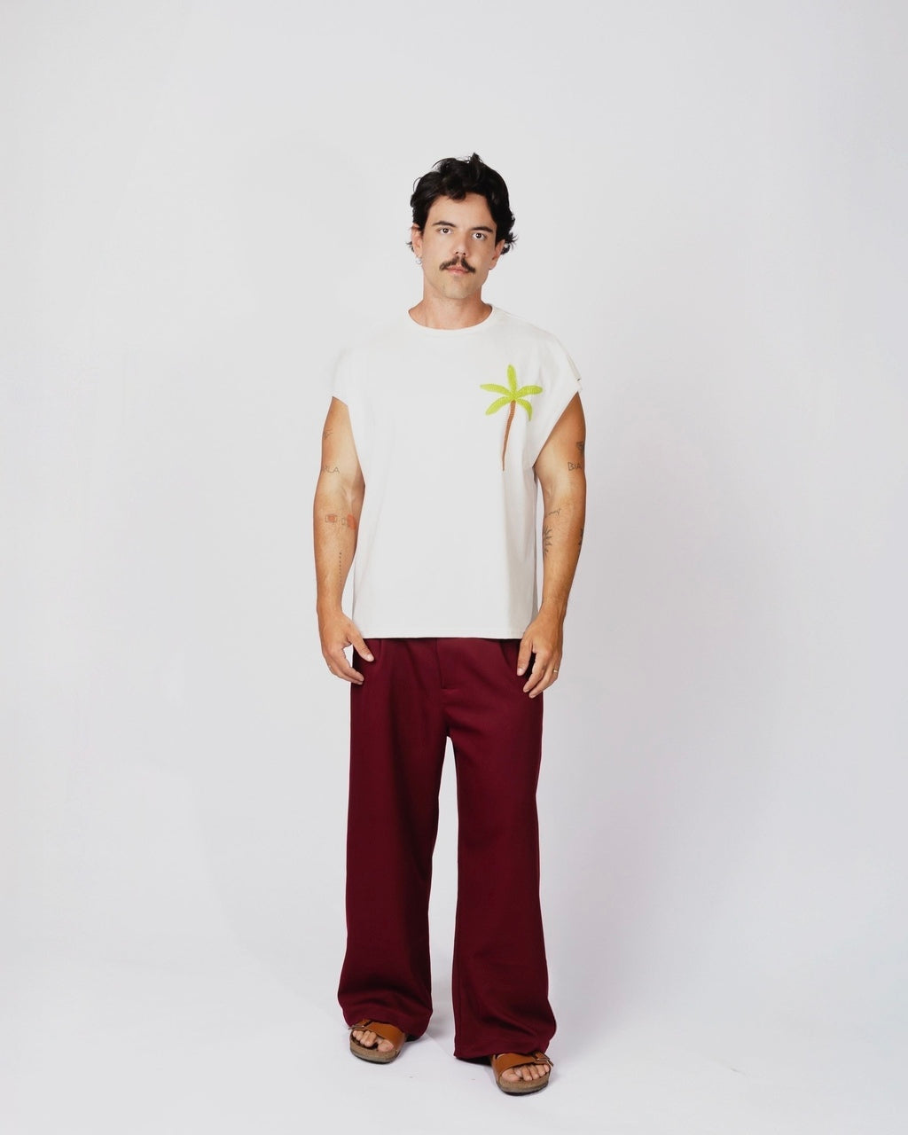 Regata Coqueiro Crochê Off White