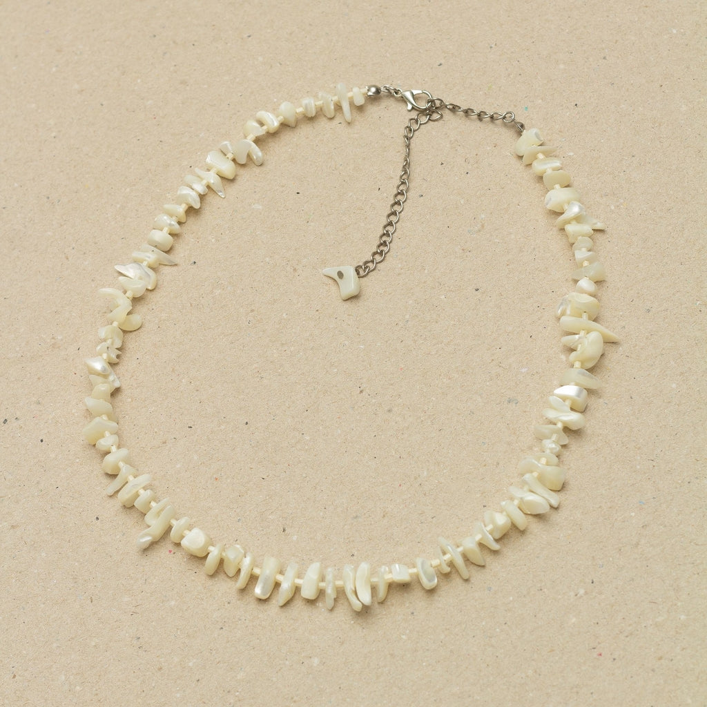 COLAR CHOKER CASCALHO BRANCO