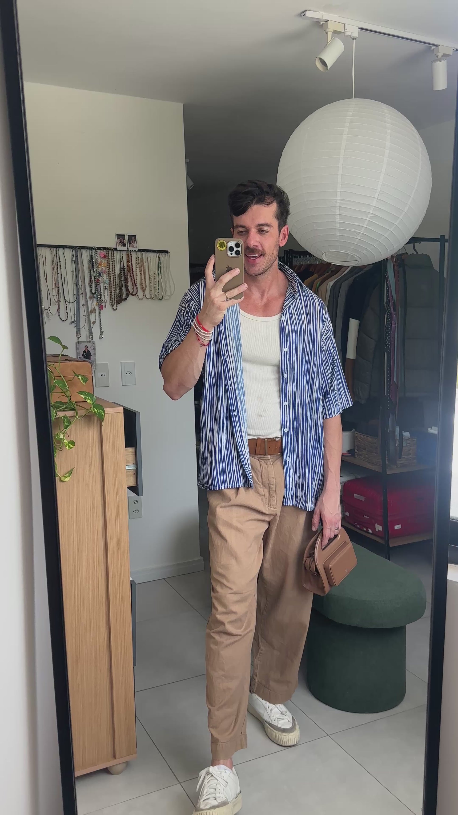 Camisa Ampla Marinha Azul