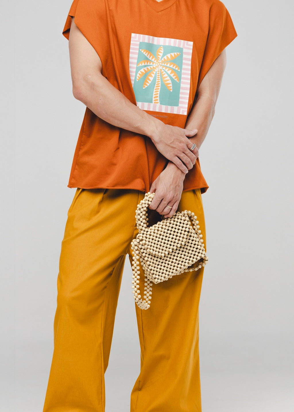 Regata Oversized Coqueiro Marrom