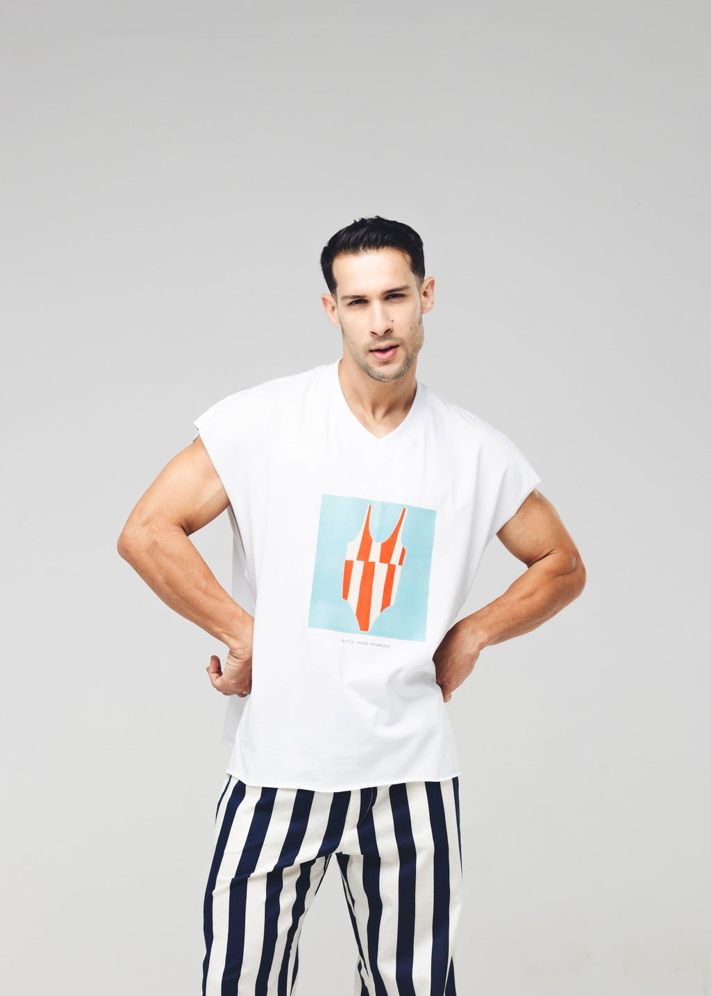 Regata Oversized Maiô Branca