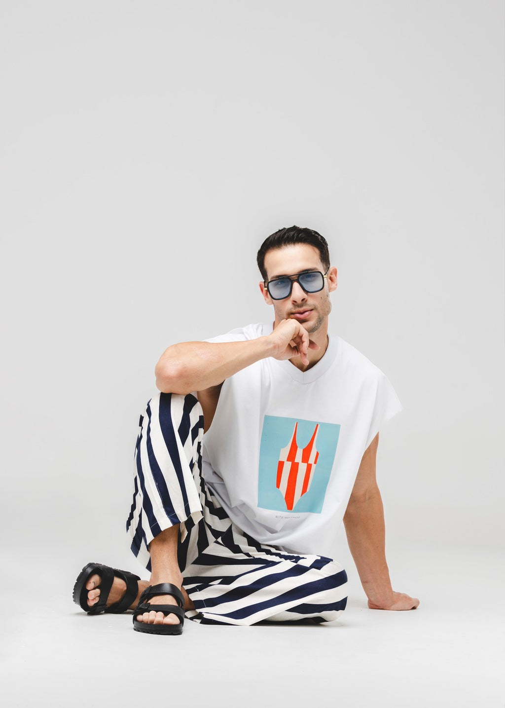 Regata Oversized Maiô Branca