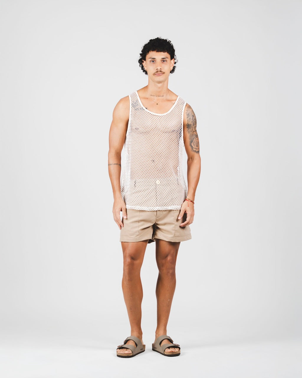 Short Alfaiataria Bege