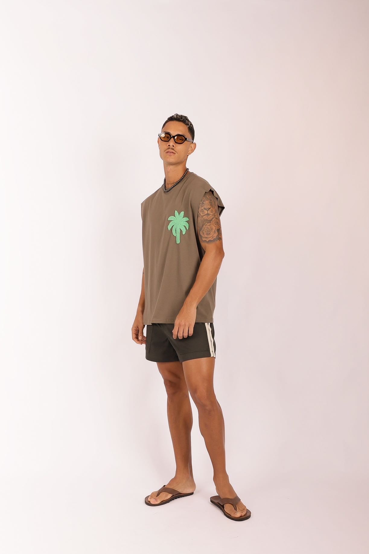Short Alfaiataria Detalhes Verde