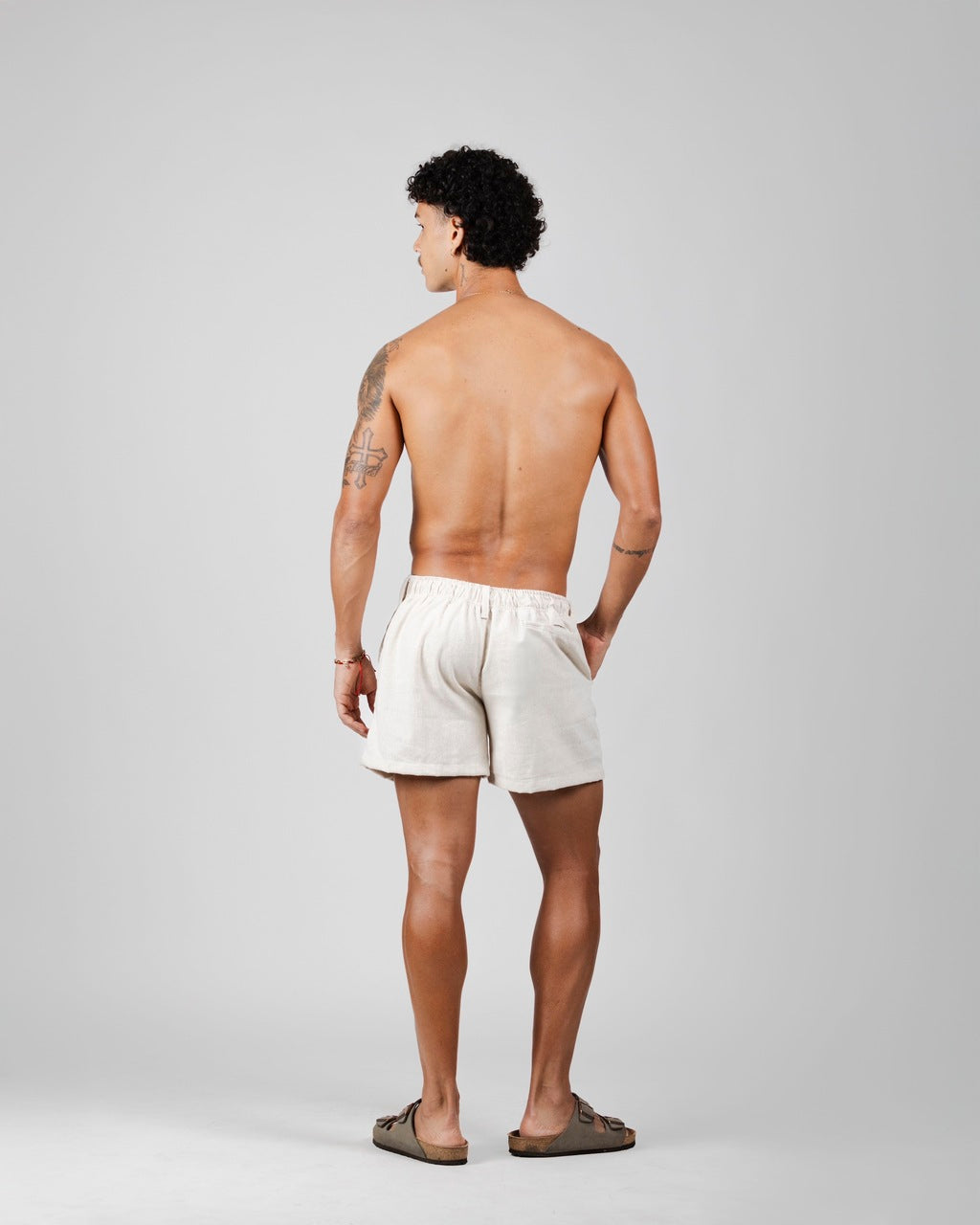 Short Linho Bolsão Natural